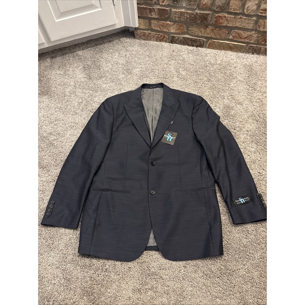 Steve Harvey Celebrity Edition King Mens Suit Jacket 40R Blue ZZ37293 NEW